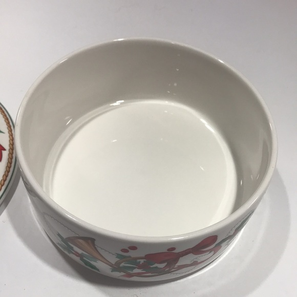 Vintage Mikasa Maxima Jubilation Pattern Christmas Holiday Trinket Candy Dish - Picture 6 of 10